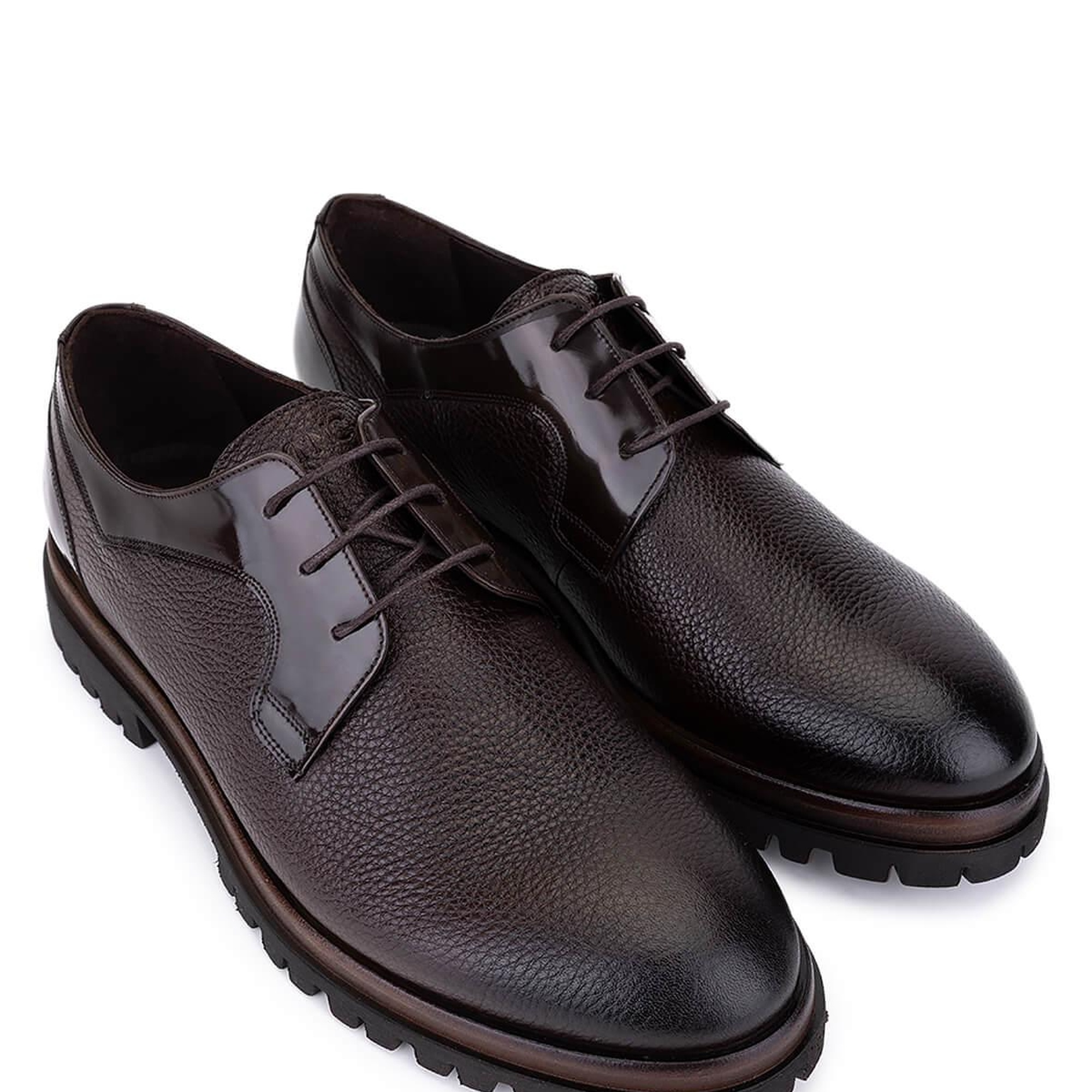 Tamer Tanca Erkek Hakiki Deri Kahverengi Klasik Ayakkabı