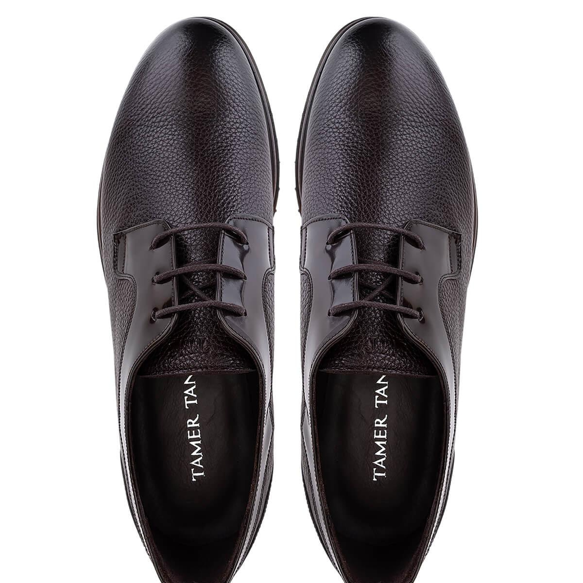 Tamer Tanca Erkek Hakiki Deri Kahverengi Klasik Ayakkabı