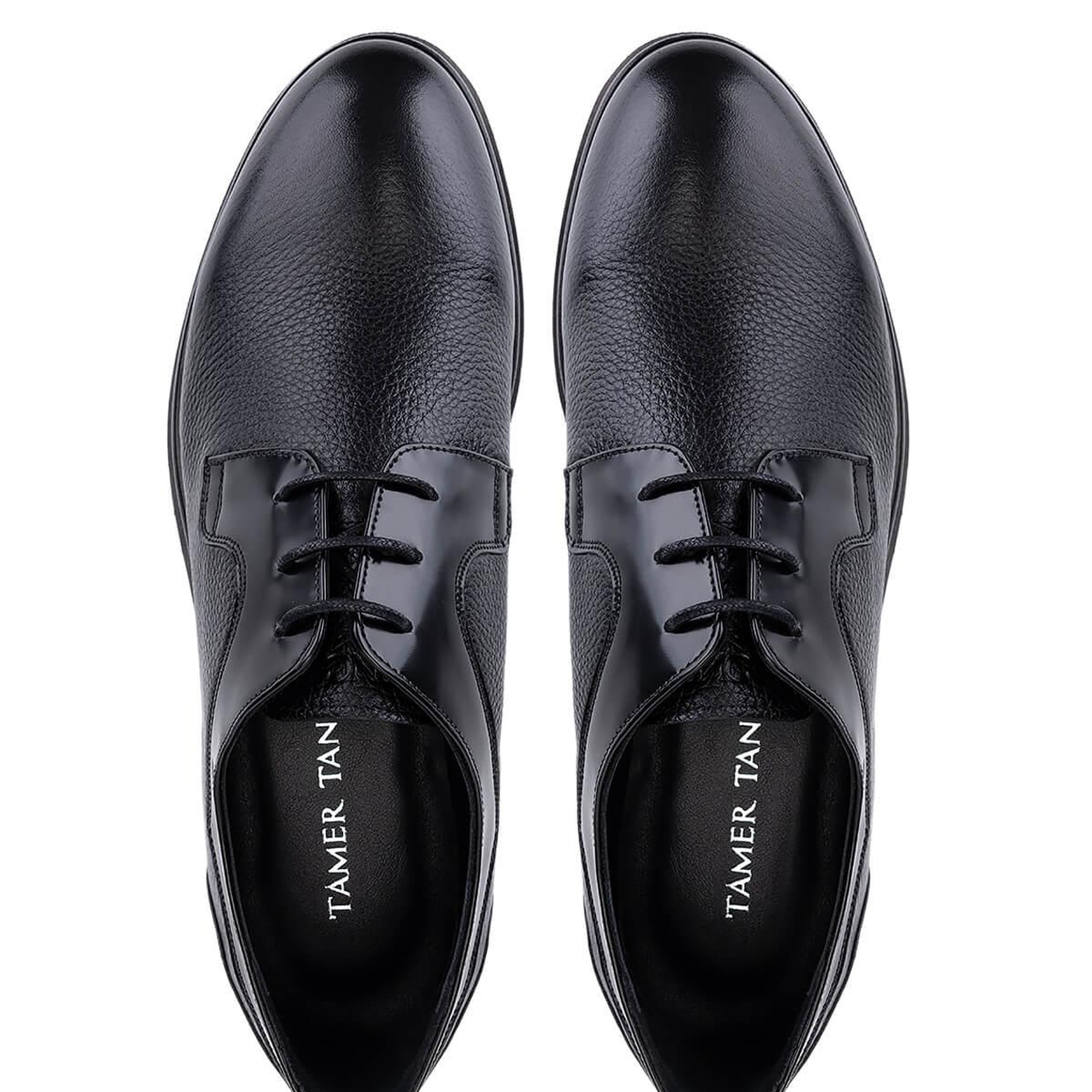 Tamer Tanca Erkek Hakiki Deri Siyah Klasik Ayakkabı