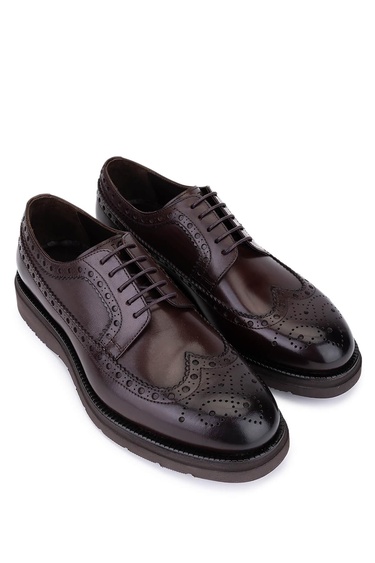  Tamer Tanca Erkek Hakiki Deri Kahverengi Casual Ayakkabı