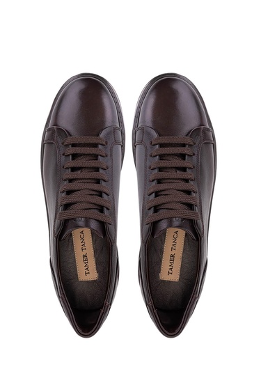  Tamer Tanca Erkek Hakiki Deri Kahverengi Sneakers & Spor Ayakkabı