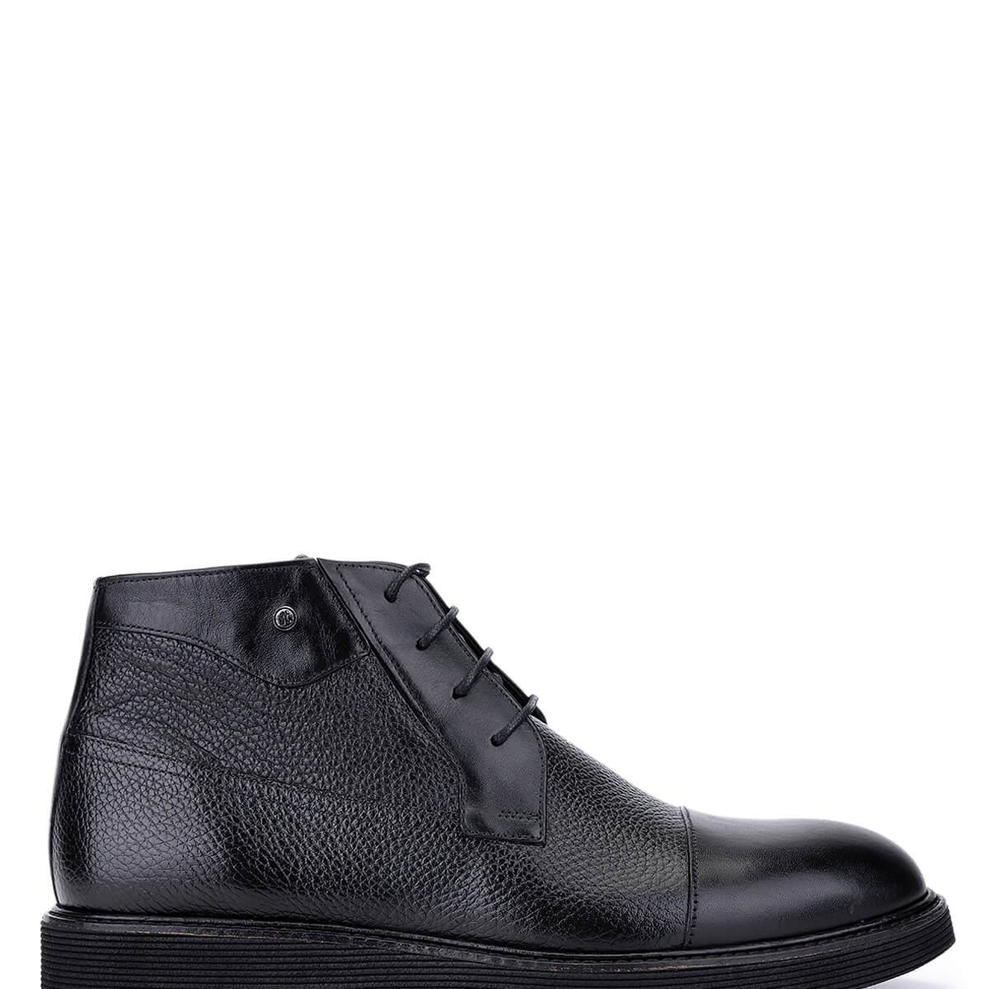 Tamer Tanca Erkek Hakiki Deri Siyah Klasik Bot