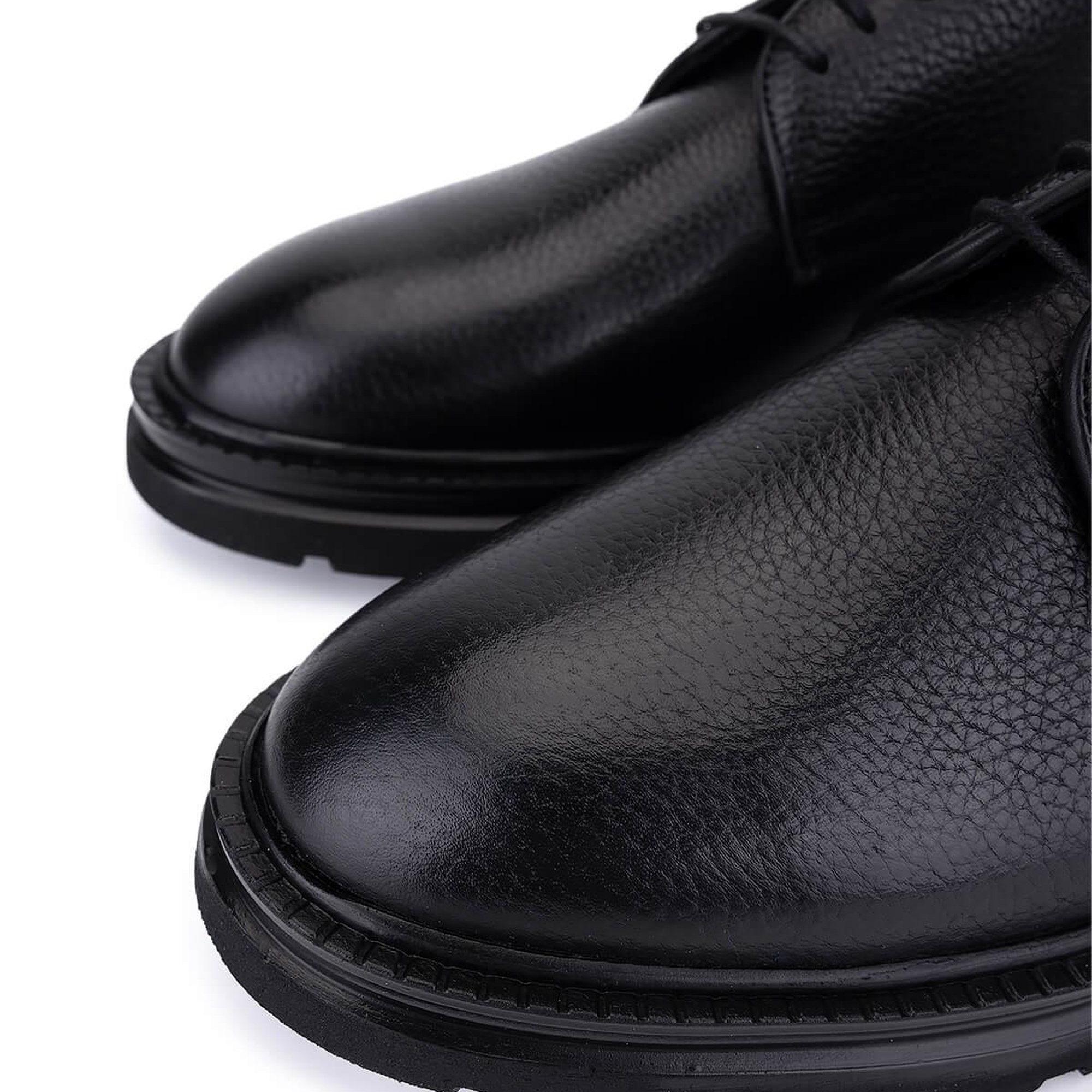 Tamer Tanca Erkek Hakiki Deri Siyah Floter Klasik Ayakkabı