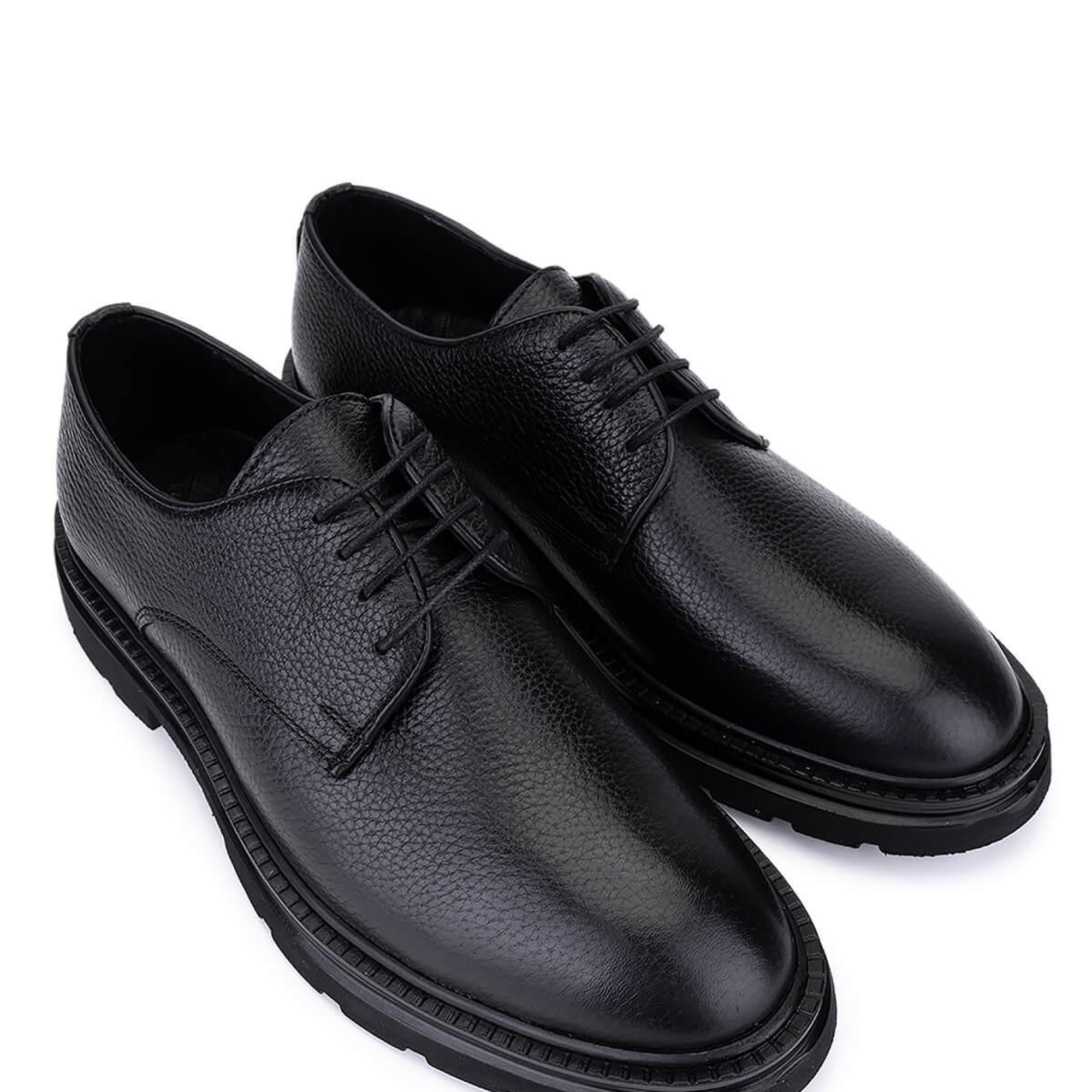 Tamer Tanca Erkek Hakiki Deri Siyah Floter Klasik Ayakkabı