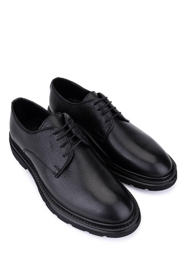  Tamer Tanca Erkek Hakiki Deri Siyah Floter Klasik Ayakkabı