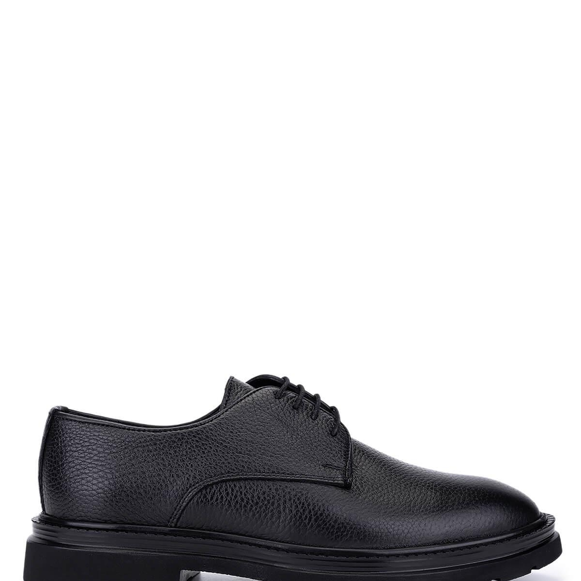 Tamer Tanca Erkek Hakiki Deri Siyah Floter Klasik Ayakkabı