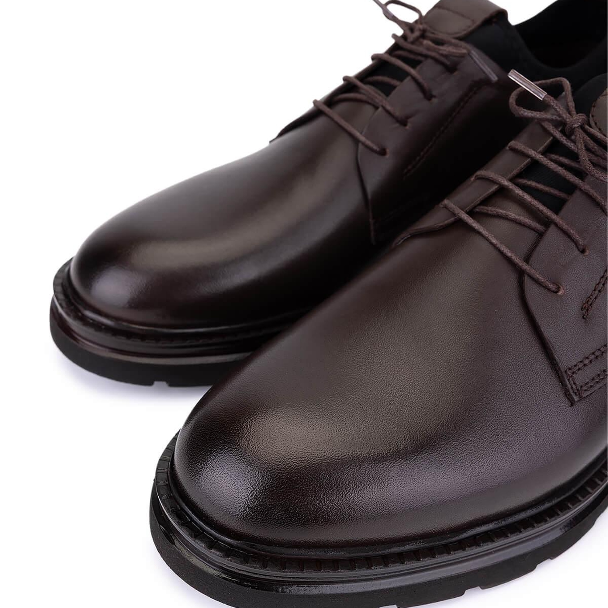 Tamer Tanca Erkek Hakiki Deri Kahverengi Casual Ayakkabı