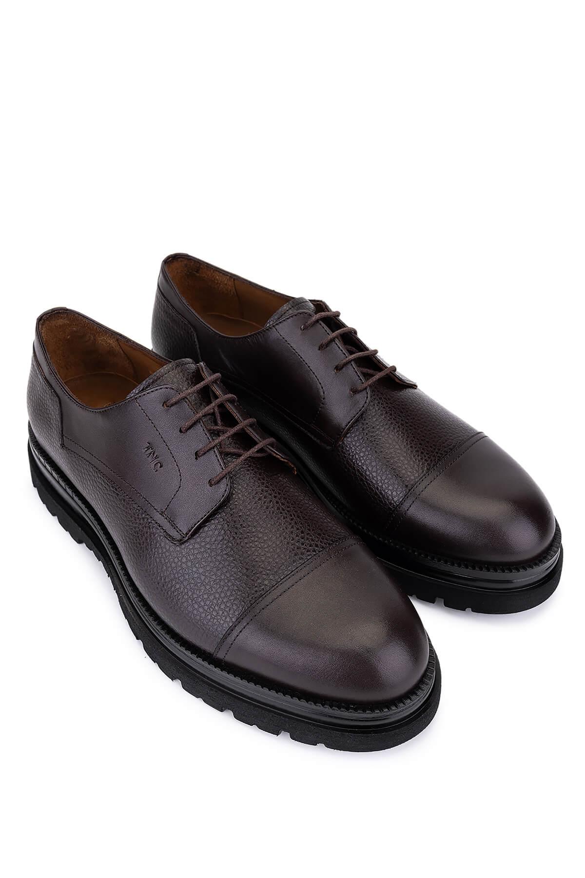 Tamer Tanca Tamer Tanca Erkek Hakiki Deri Kahverengi Klasik Ayakkabı Casual Ayakkabı | FashFed Kahverengi - 4. görsel