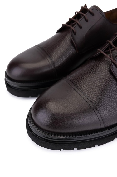  Tamer Tanca Erkek Hakiki Deri Kahverengi Klasik Ayakkabı