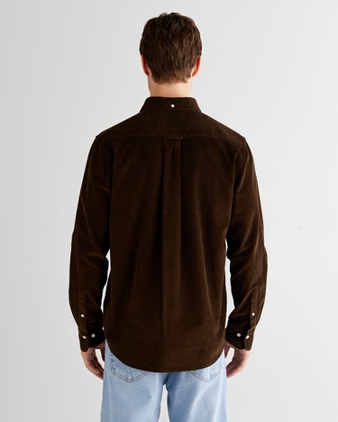  GANT Erkek Kahverengi Regular Fit Düğmeli Gömlek