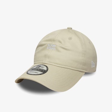  New Era Slogan Slow Down 9Twenty Unisex Bej Şapka