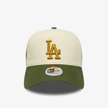  New Era LA Dodgers MLB World Series Patch Unisex Krem Şapka