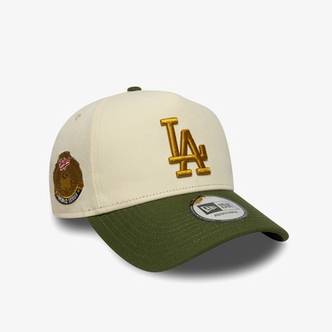  New Era LA Dodgers MLB World Series Patch Unisex Krem Şapka