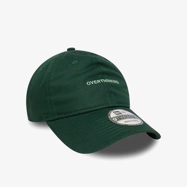  New Era Overthinking Slogan 9Twenty Unisex Yeşil Şapka