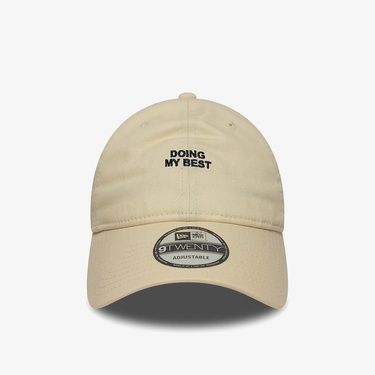  New Era Doing My Best Slogan 9Twenty Unisex Bej Şapka