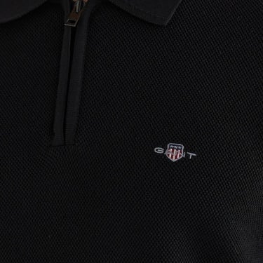  GANT Erkek Siyah Standart Fit Polo Yaka Triko
