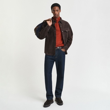  GANT Erkek Kırmızı Regular Fit Yarım Fermuarlı Kazak