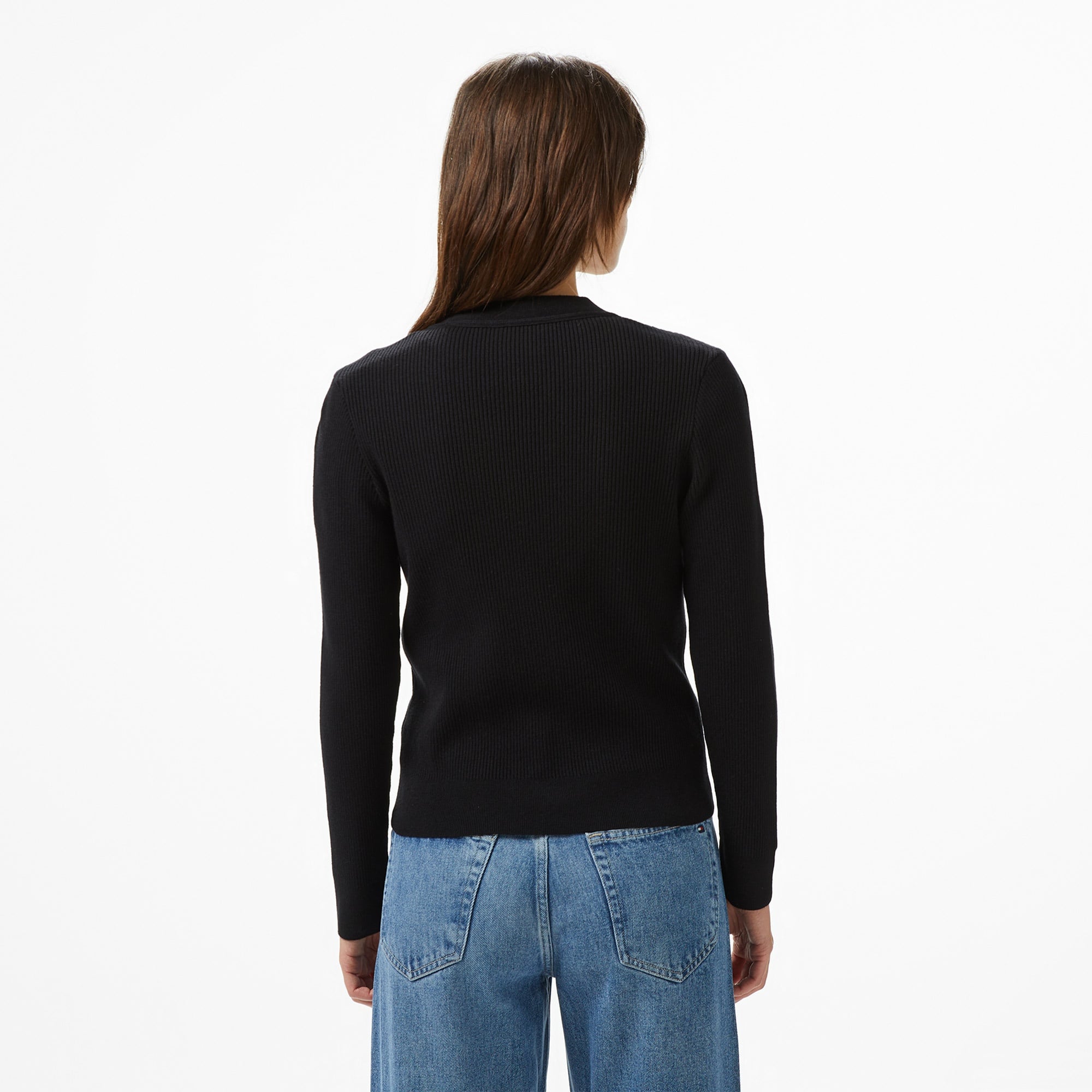 Nautica Kadın Siyah Regular Fit Hırka