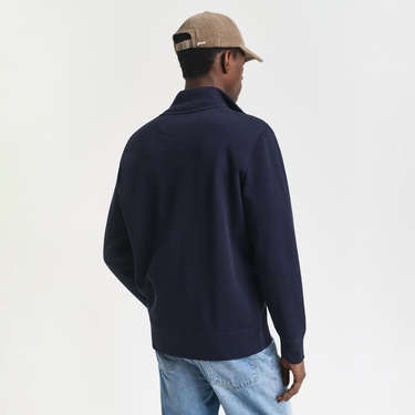  GANT Erkek Lacivert Regular Fit Fermuarlı Hırka