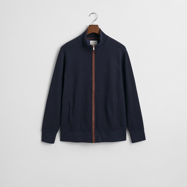  GANT Erkek Lacivert Regular Fit Fermuarlı Hırka