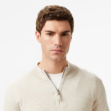  Nautica Erkek Krem Classic Fit Kazak