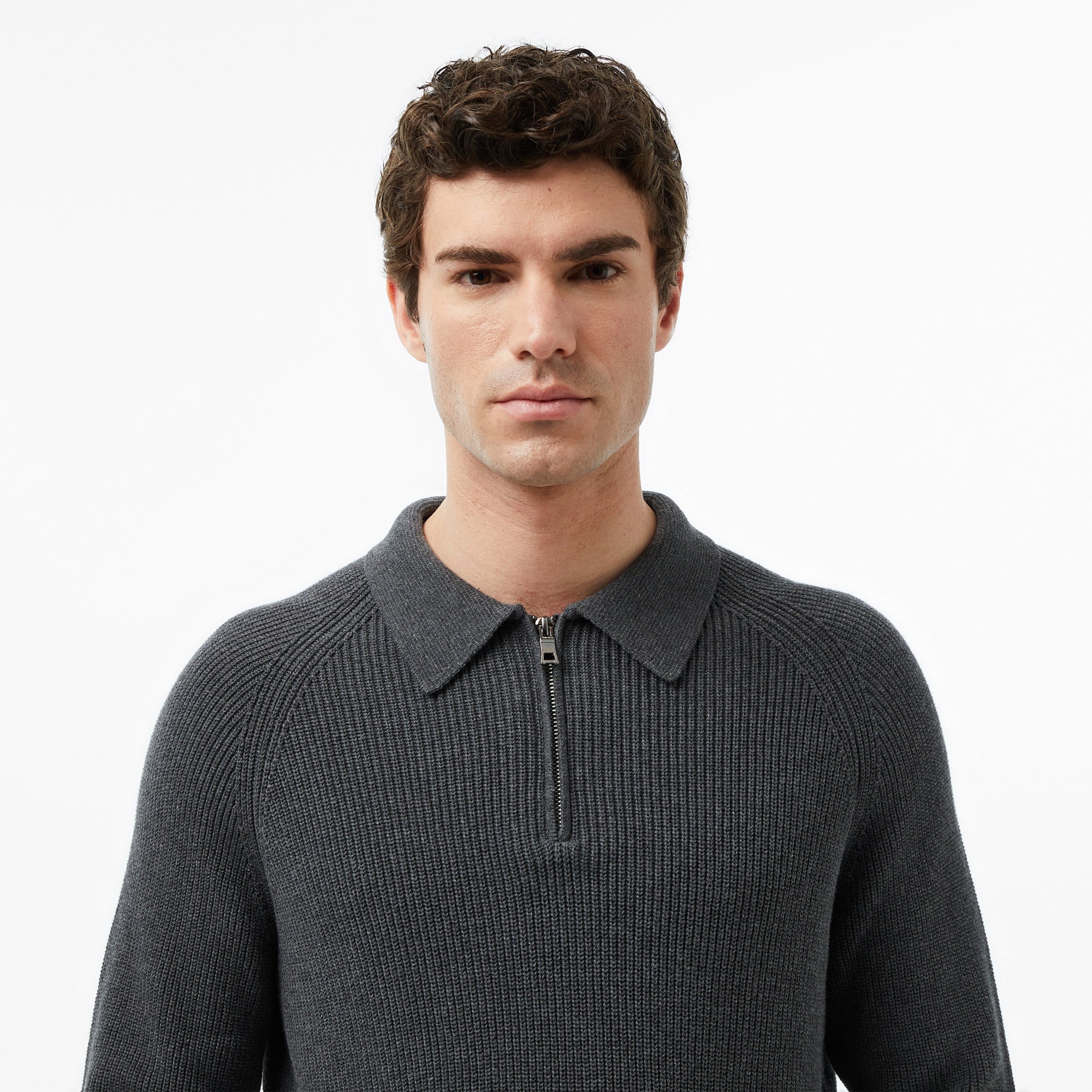 Nautica Erkek Gri Classic Fit Kazak