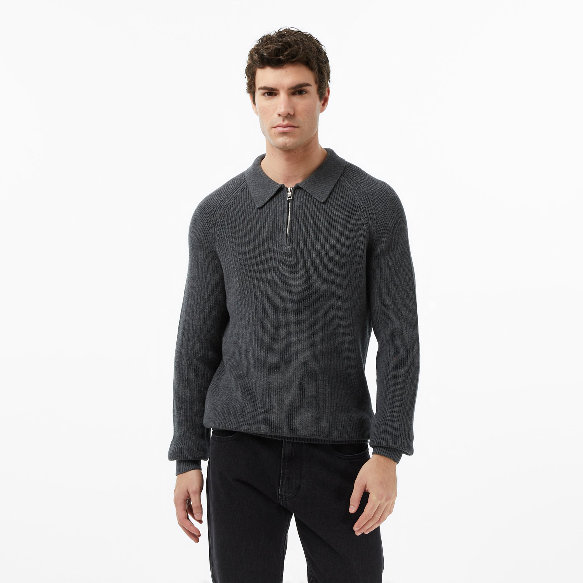  Nautica Erkek Gri Classic Fit Kazak