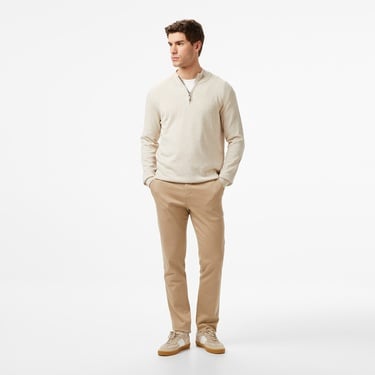  Nautica Erkek Krem Classic Fit Kazak