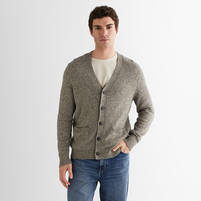  GANT Erkek Kahverengi Regular Fit V Yaka Triko