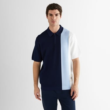  GANT Erkek Lacivert Regular Fit Renk Bloklu Triko