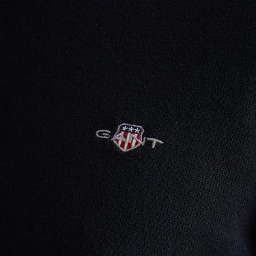  GANT Erkek Siyah Regular Fit Yarım Fermuarlı Kazak