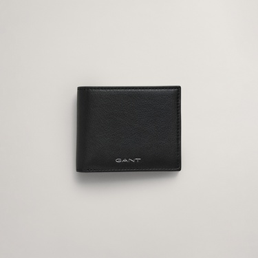  GANT Erkek Siyah Deri Logolu Cüzdan