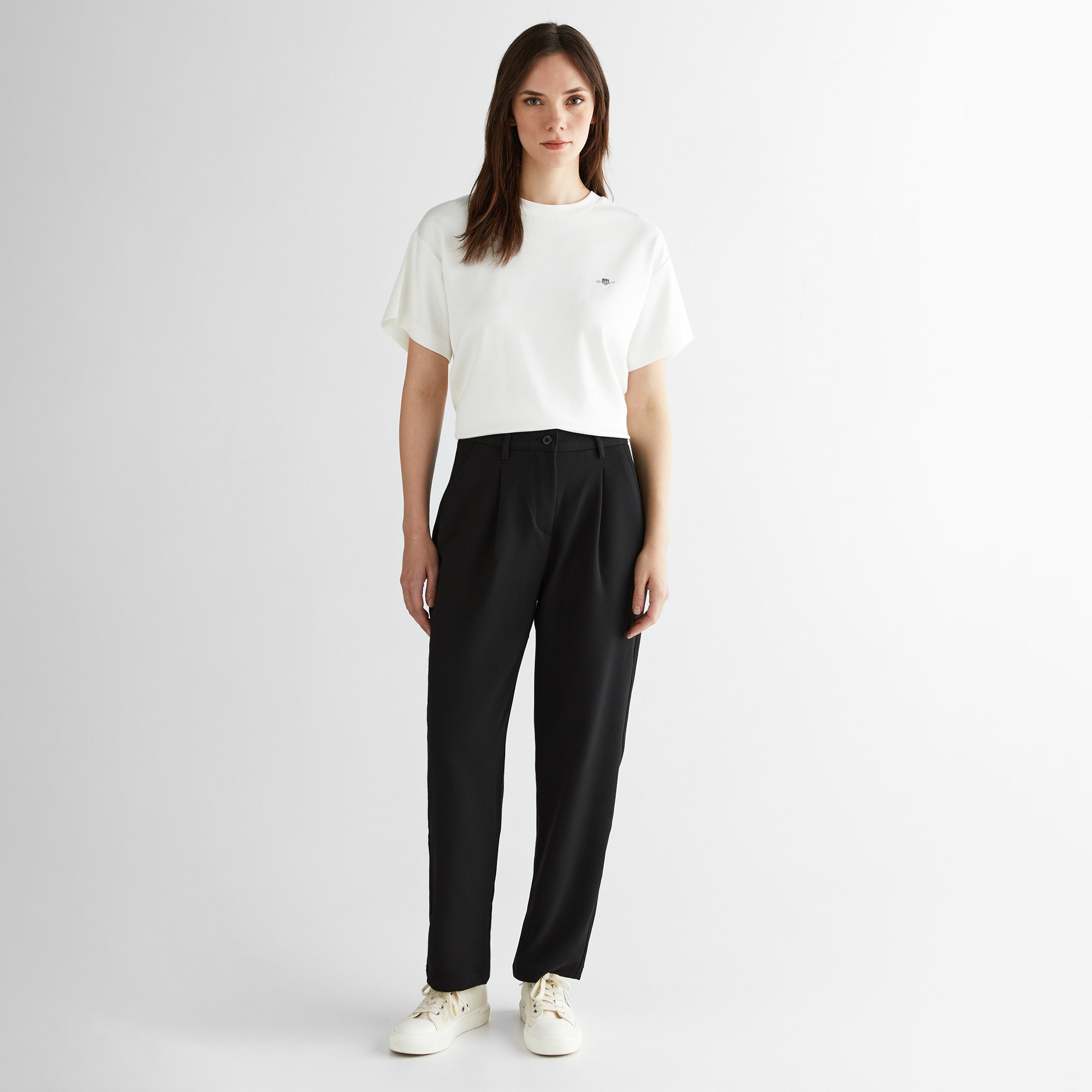 GANT Kadın Siyah Carrot Fit Pantolon