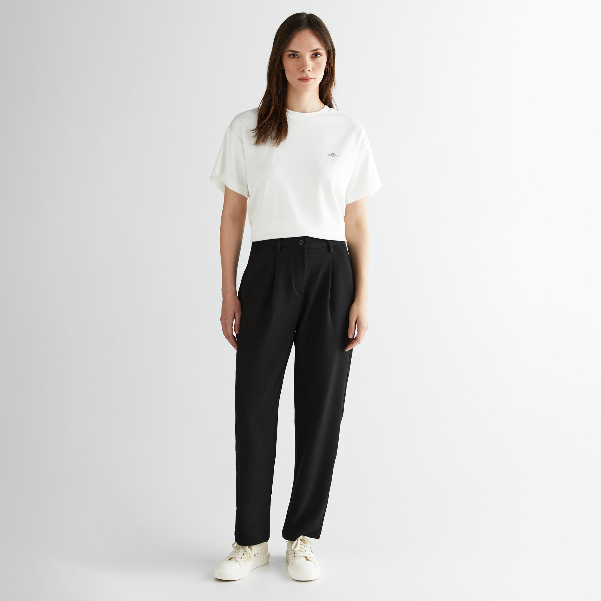  GANT Kadın Siyah Carrot Fit Pantolon