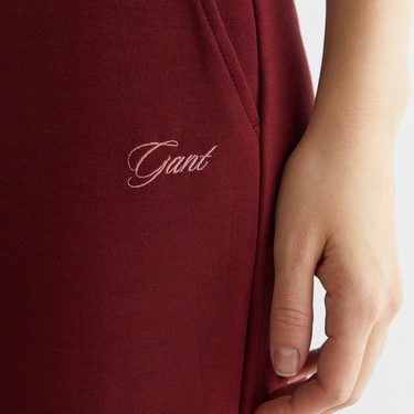 GANT Kadın Bordo Regular Fit Eşofman Altı