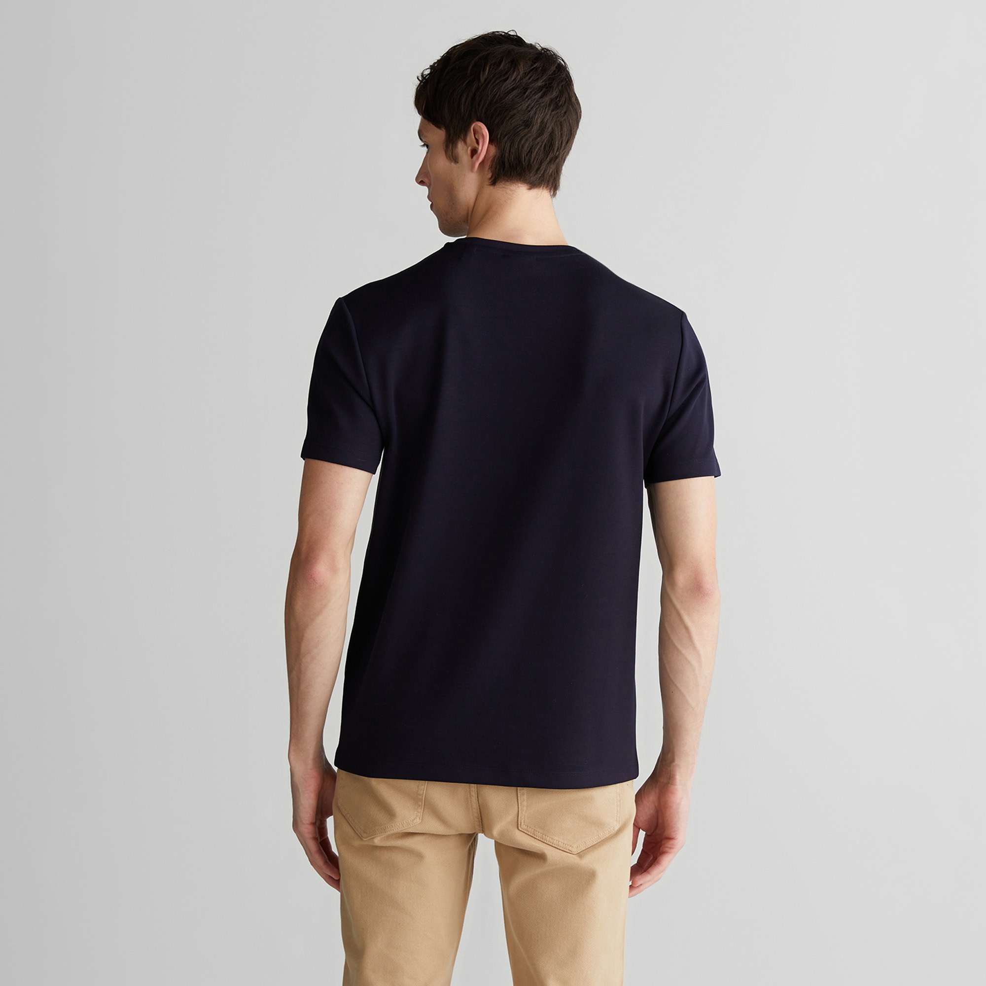 GANT Erkek Lacivert Relaxed Fit Bisiklet Yaka T-Shirt