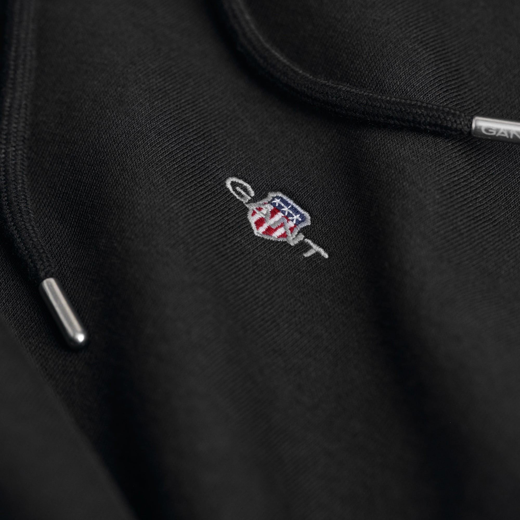 GANT Kadın Siyah Relaxed Fit Kapüşonlu Sweatshirt