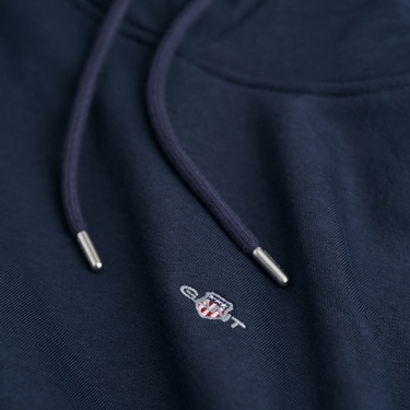  GANT Kadın Lacivert Relaxed Fit Kapüşonlu Sweatshirt