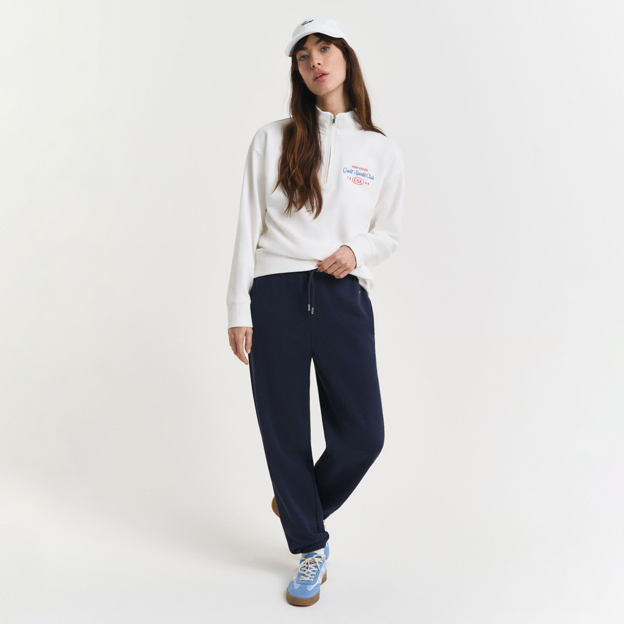  GANT Kadın Lacivert Regular Fit Eşofman Altı