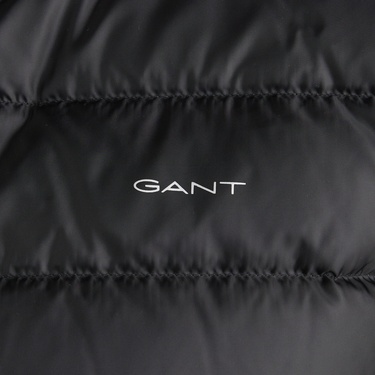  GANT Erkek Siyah Regular Fit Dik Yaka Kaz Tüyü Yelek