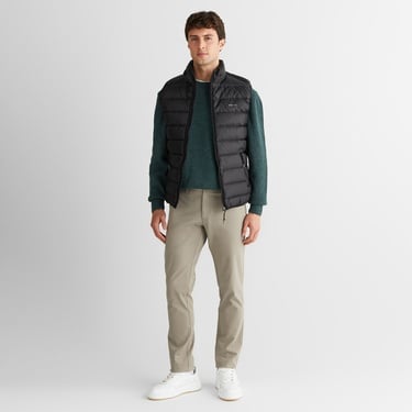  GANT Erkek Siyah Regular Fit Dik Yaka Kaz Tüyü Yelek