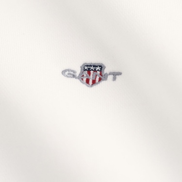  GANT Kadın Beyaz Relaxed Fit Bisiklet Yaka Sweatshirt