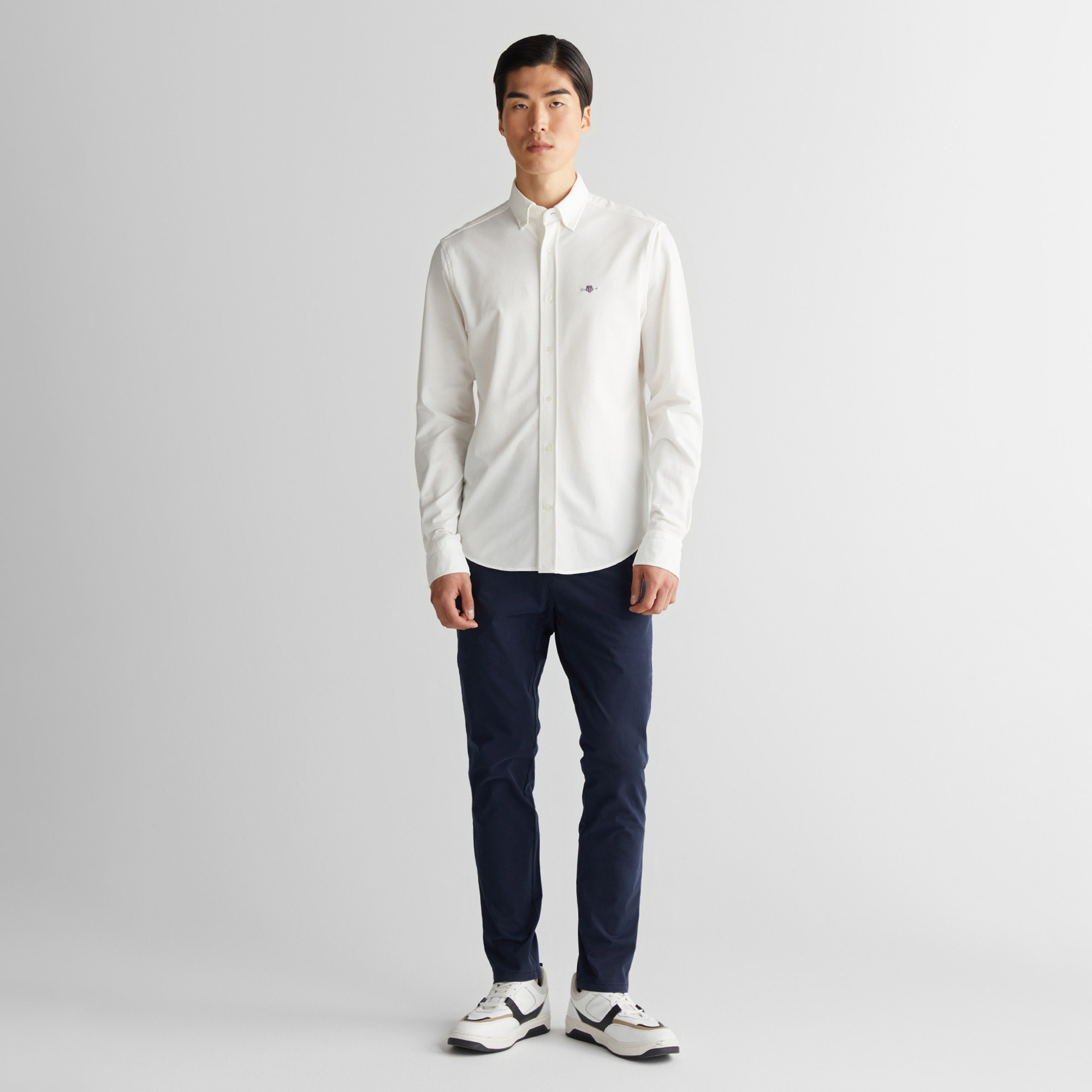 GANT Erkek Krem Regular Fit Gömlek Yaka Gömlek