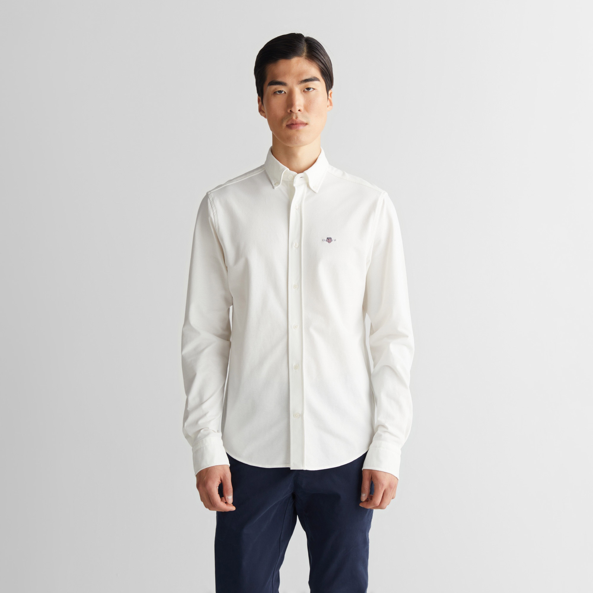 GANT Erkek Krem Regular Fit Gömlek Yaka Gömlek