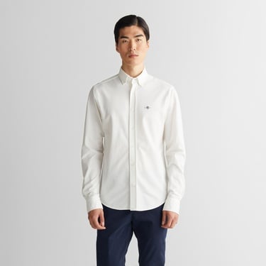  GANT Erkek Krem Regular Fit Gömlek Yaka Gömlek