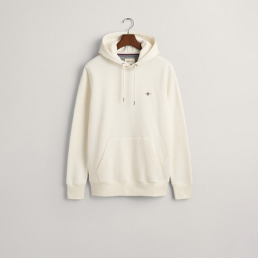  GANT Erkek Krem Regular Fit Kapüşonlu Sweatshirt