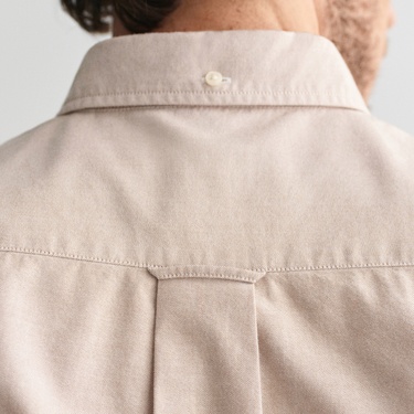  GANT Erkek Kahverengi Regular Fit Düğmeli Yaka Oxford Gömlek