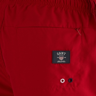  GANT Erkek Kırmızı Regular Fit Logolu Mayo Şort