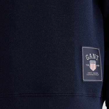  GANT Erkek Lacivert Relaxed Fit Kapüşonlu Sweatshirt