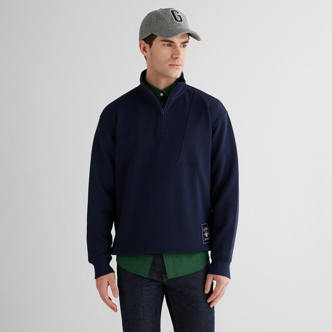  GANT Erkek Lacivert Relaxed Fit Kapüşonlu Sweatshirt